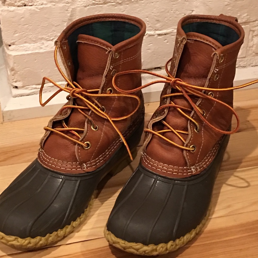 L.L. Bean 8 inch chamois lined boots